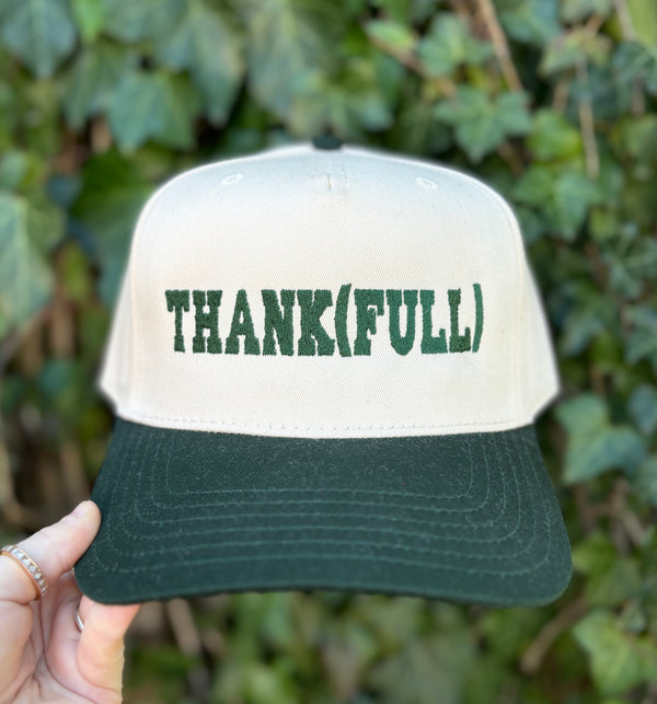 Thank (Full) Embroidered Hat