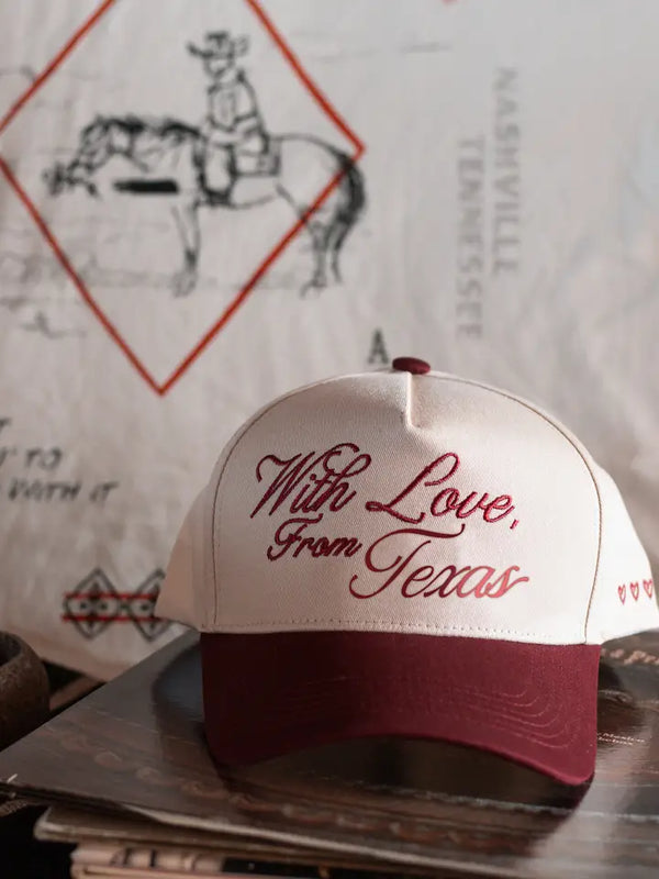 With Love, From Texas Embroidered Hat