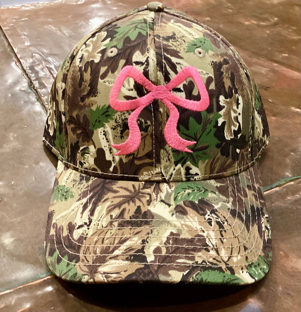 Bow Embroidered Hat