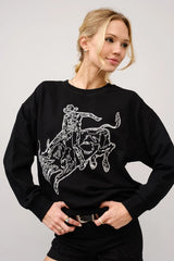 Western Pullover Sweatshirt