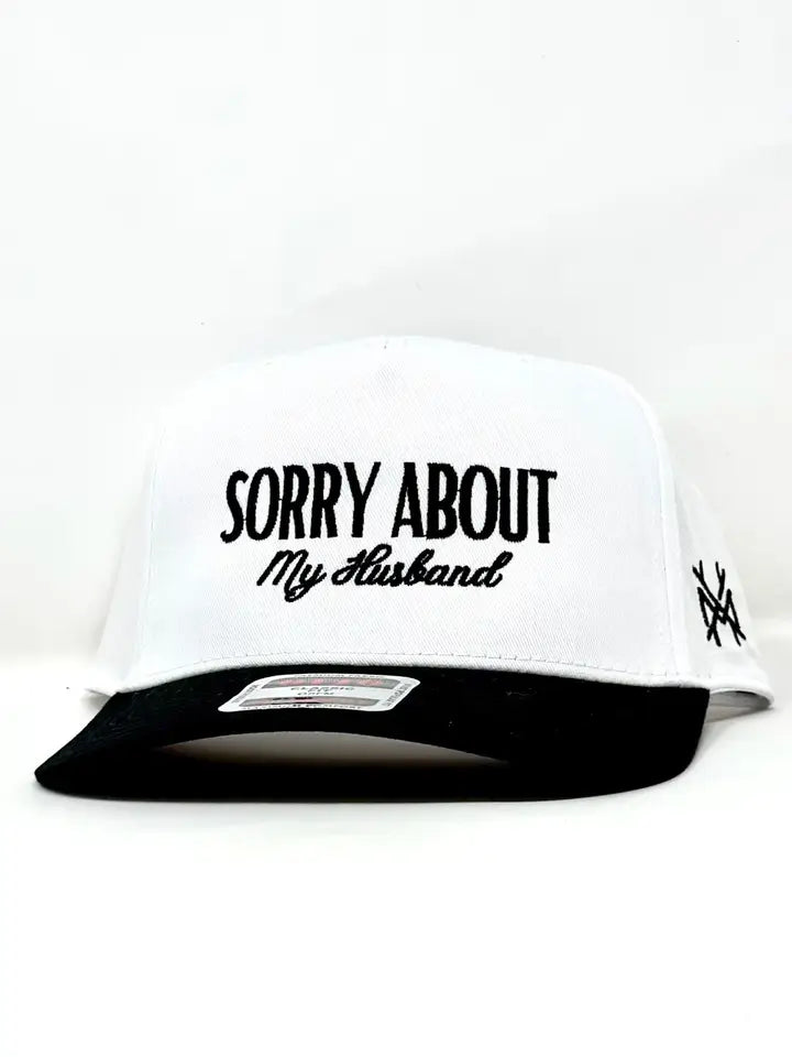 Sorry About My Husband Embroidered Hat