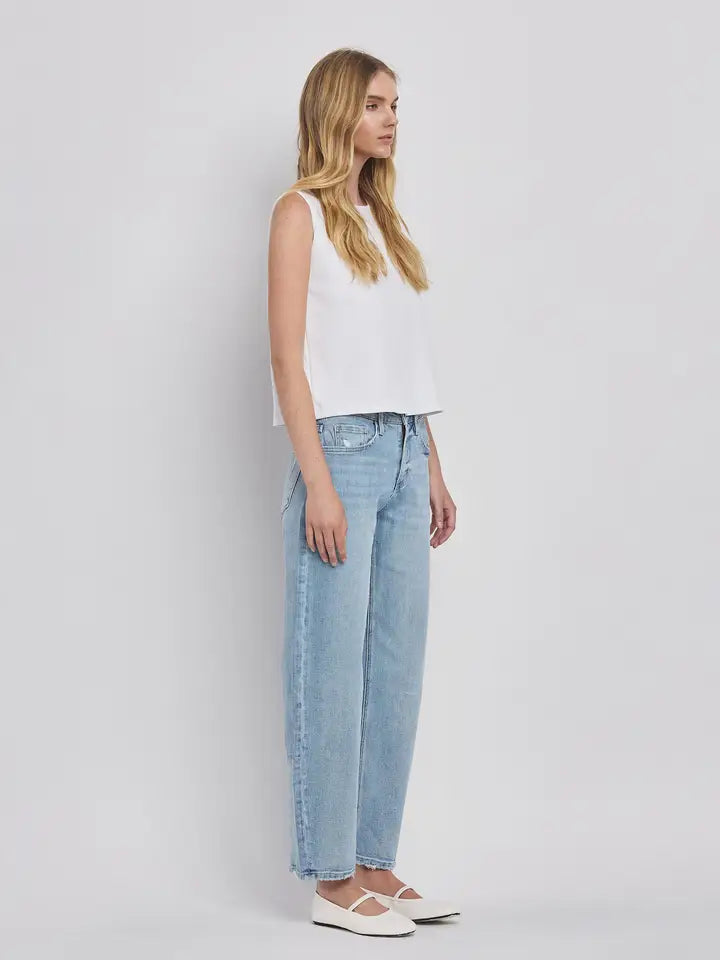 High Rise Barrel Leg Jeans