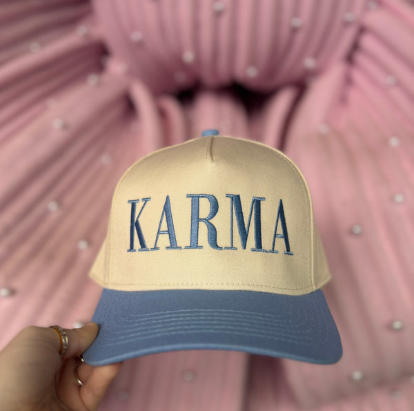 Karma Embroidered Hat