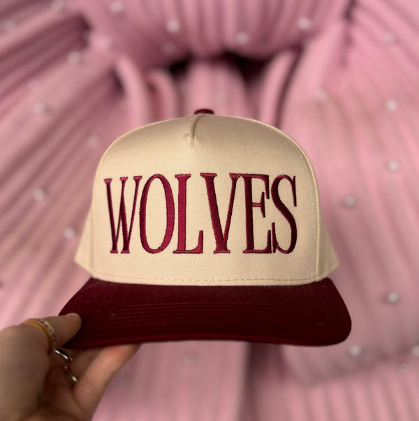 Wolves Embroidered Hat