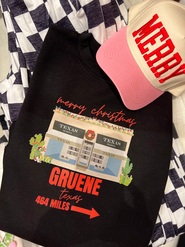 Gruene TX Marfa Christmas Sweatshirt