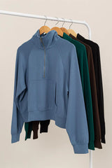 Snug Fit Half-Zip Sweatshirt