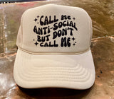 Anti-Social Trucker Hat - BarBelles Boutique