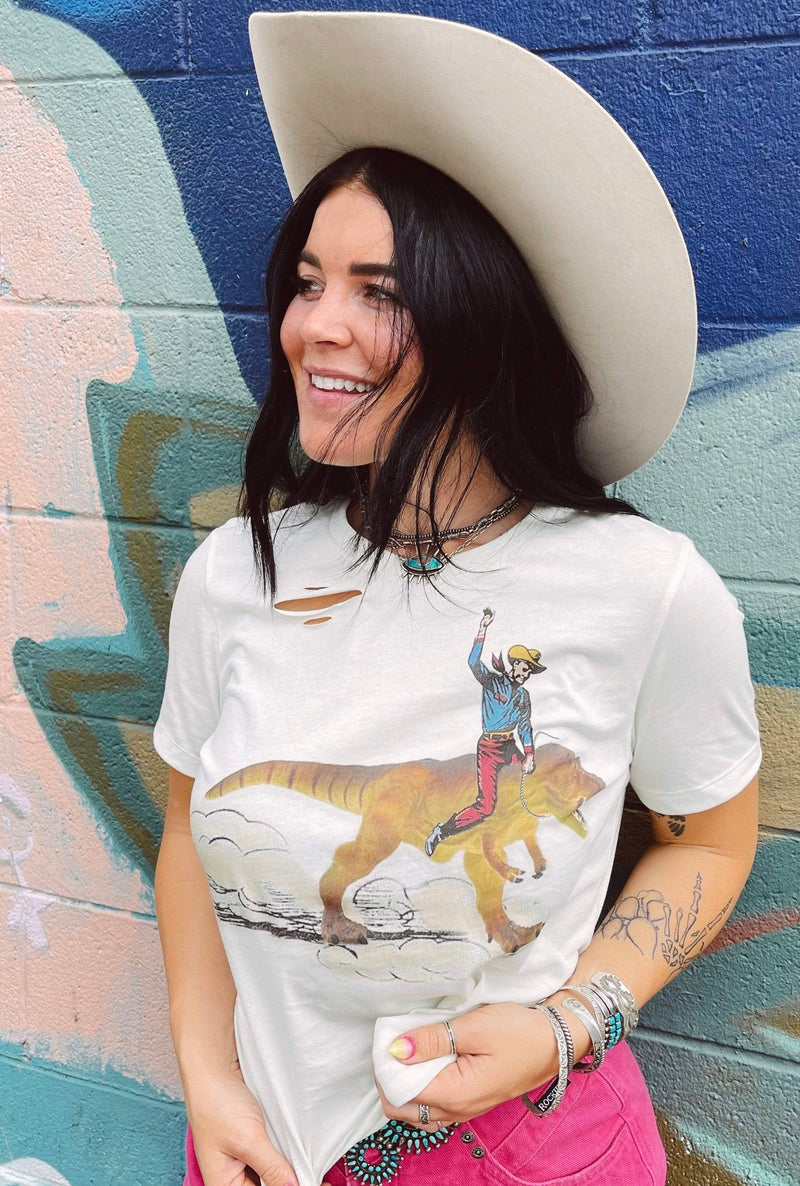 Dinosaur Cowboy Tee