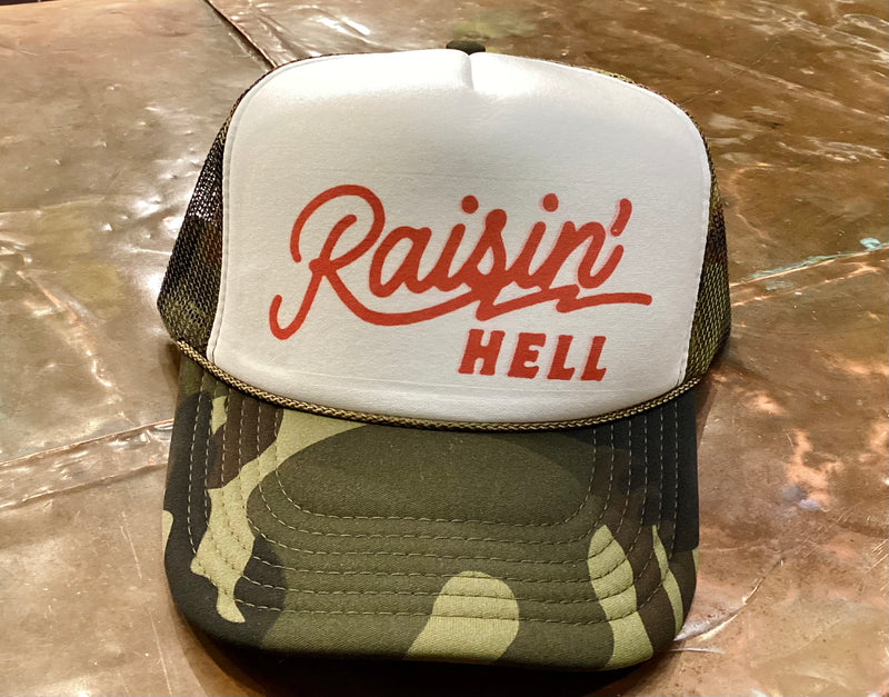 Raising Hell Trucker Hat