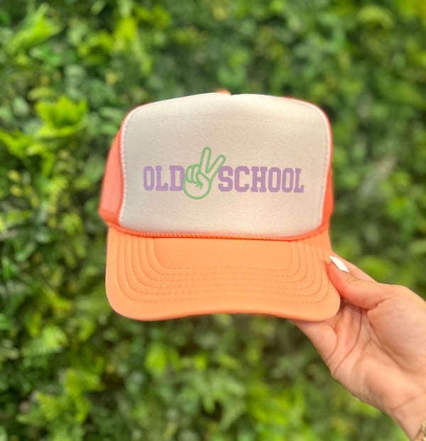 Old ✌️ School Trucker Hat