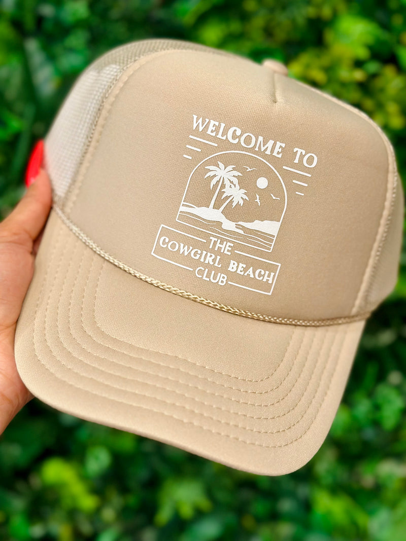 Welcome To The Cowgirl Beach Club Trucker Hat