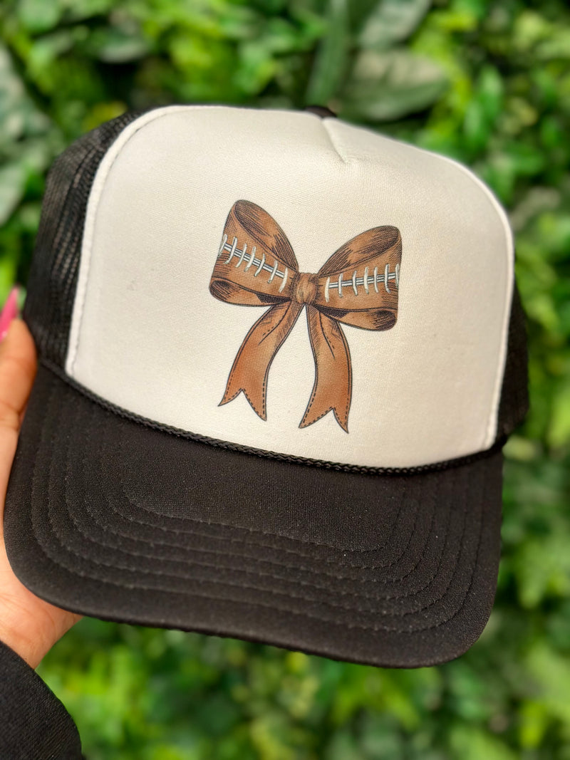 Football Bow Trucker Hat