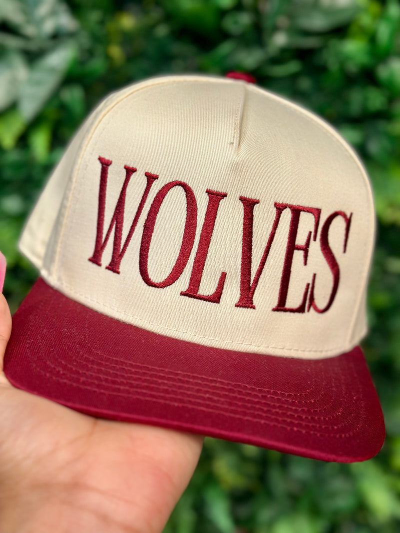 Wolves Embroidered Hat