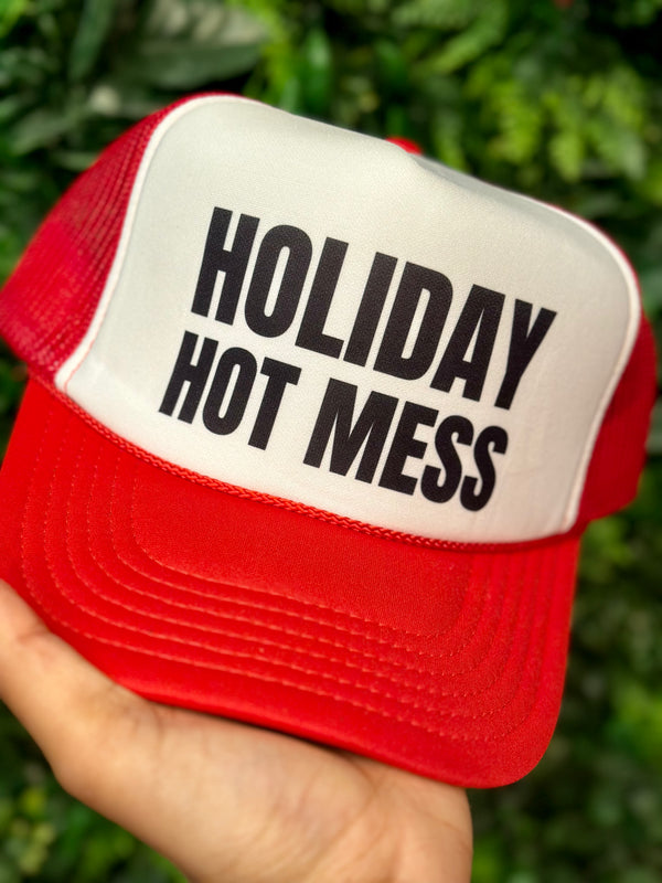 Holiday Hot Mess Trucker Hat