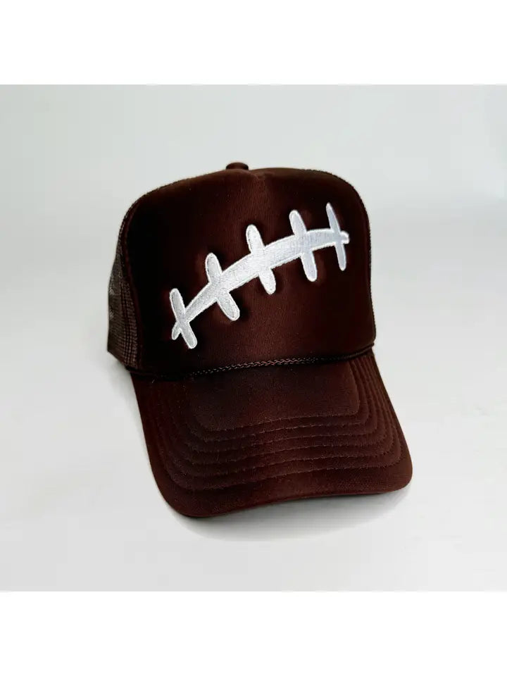 Football Lace Trucker Hat