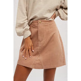 Corduroy Mini Skirt