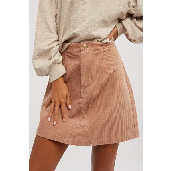 Corduroy Mini Skirt