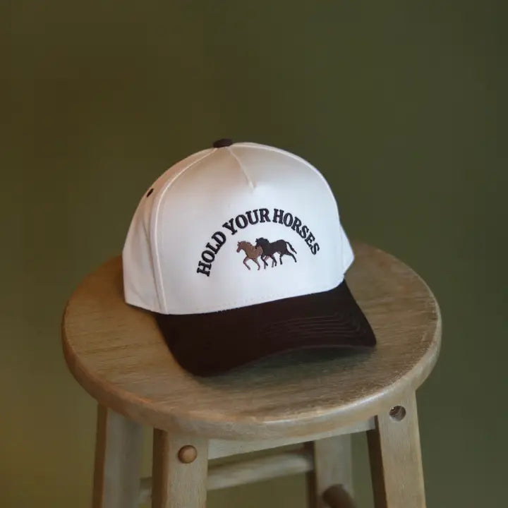 Hold Your Horses Embroidered Hat