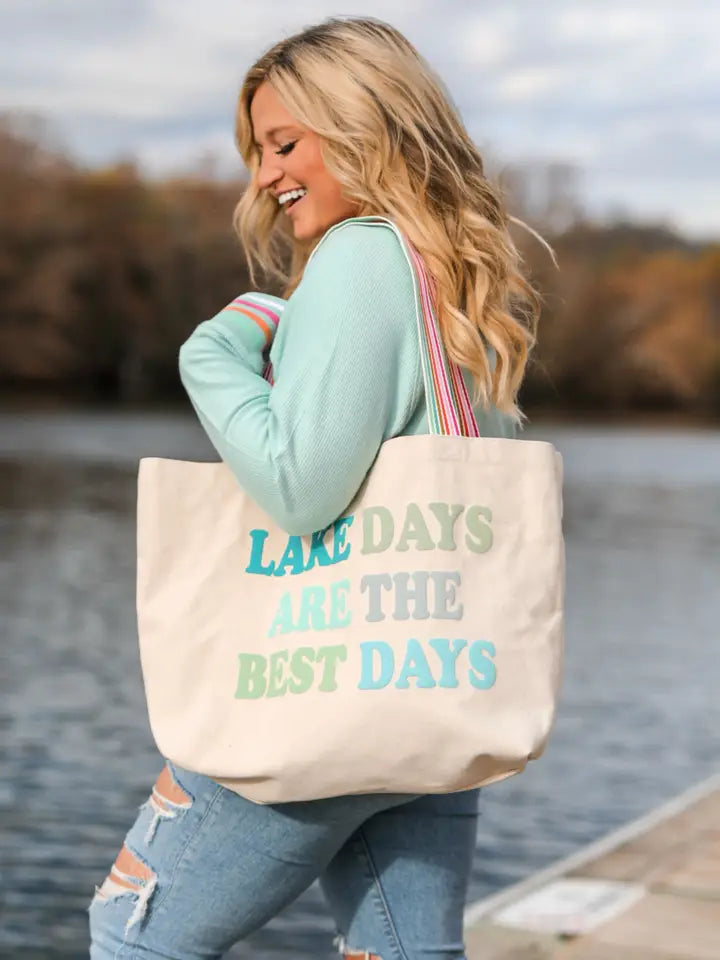 Lake Days Are The Best Days Tote