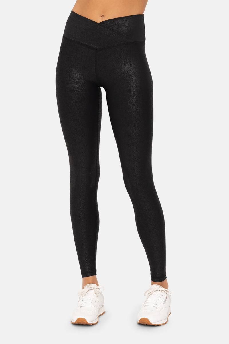 Glossy Glam Leather Leggings