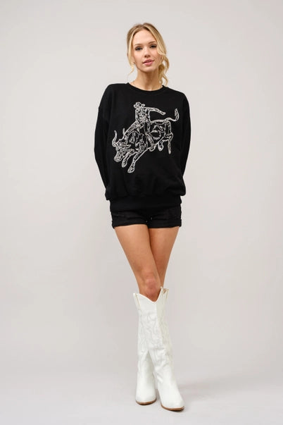 Western Pullover Sweatshirt