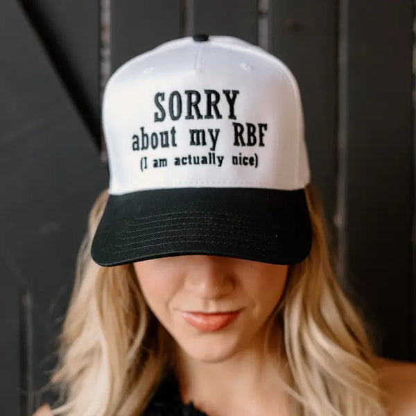 Sorry About My RBF Embroidered Hat