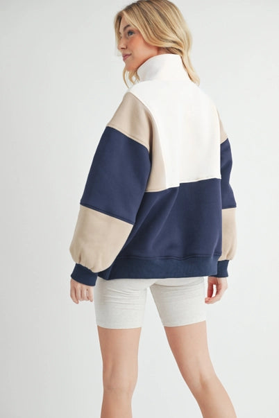 She's All That Colorblock Pullover