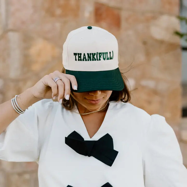 Thank (Full) Embroidered Hat