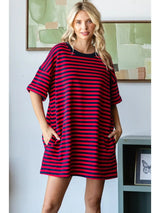 Striped Love Pullover Dress